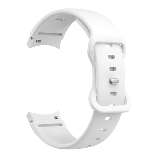 For Samsung Galaxy Watch4 Classic 42mm / Watch4 40mm Butterfly Buckle Silicone Watch Band(White) by bashfashion
