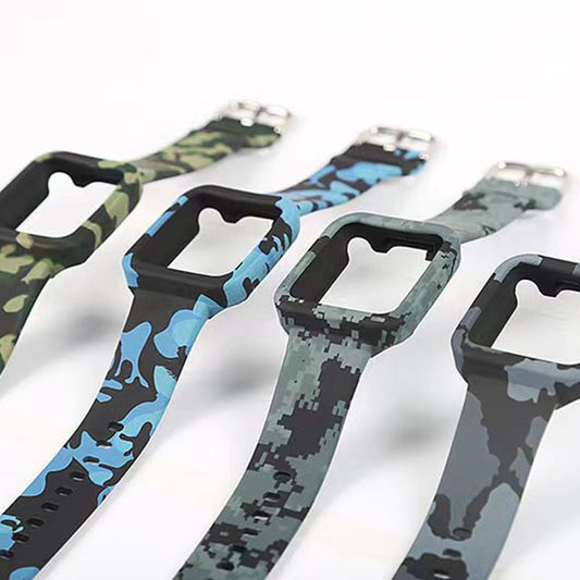 For Xiaomi Redmi Watch Camouflage Silicone Watch Band(Blue) by bashfashion