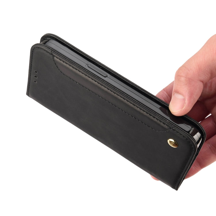 For Motorola Moto G52 Skin Feel Splicing Leather Phone Case(Black) by bashfashion