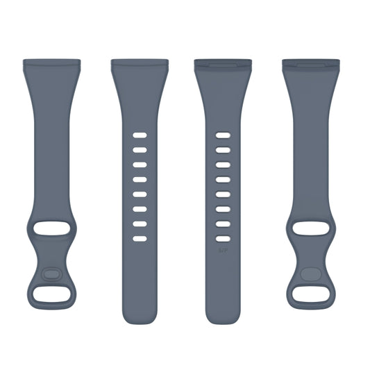 For Fitbit Versa 4 / Versa 3 / Sense Universal TPU Watch Band, Size:L(Blue Grey) by bashfashion