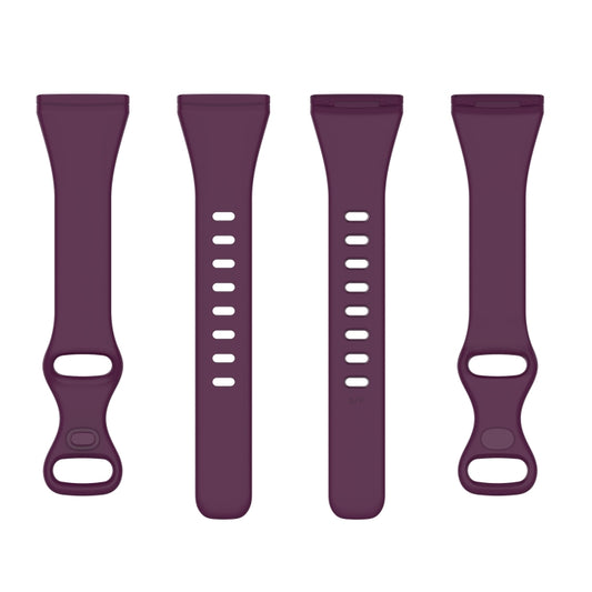 For Fitbit Versa 4 / Versa 3 / Sense Universal TPU Watch Band, Size:L(Dark Purple) by bashfashion