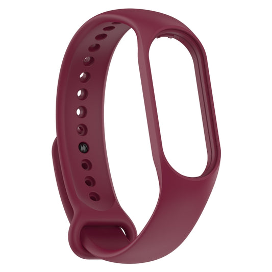 For Xiaomi Mi Band 7 / 7NFC / 6 / 6 NFC / 5 / 5 NFC / Amazfit Band 5 Official Silicone Watch Band(Wine Red) by bashfashion