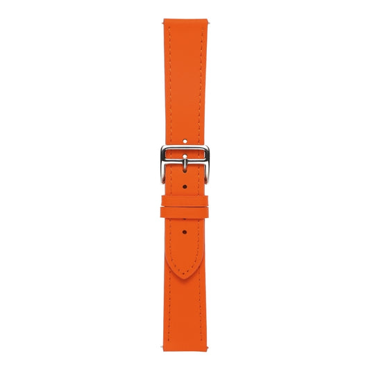 For Huawei Watch GT 3 Pro 22mm Plain Weave Genuine Leather Watch Band(Orange) by bashfashion