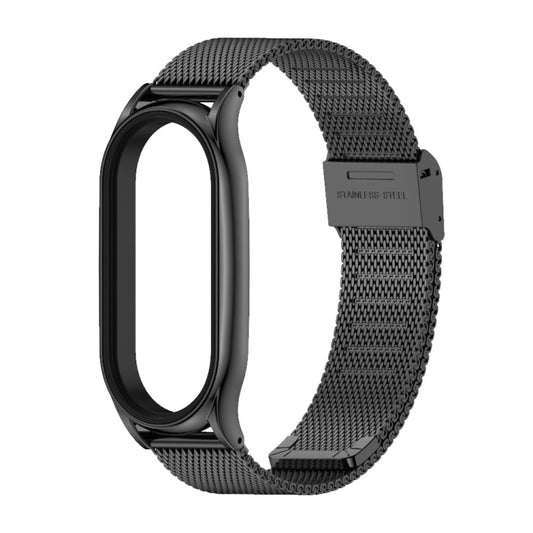 For Xiaomi Mi Band 7 / 7 NFC MIJOBS Milan Buckle Plus Stainless Steel Watch Band(Black) by MIJOBS