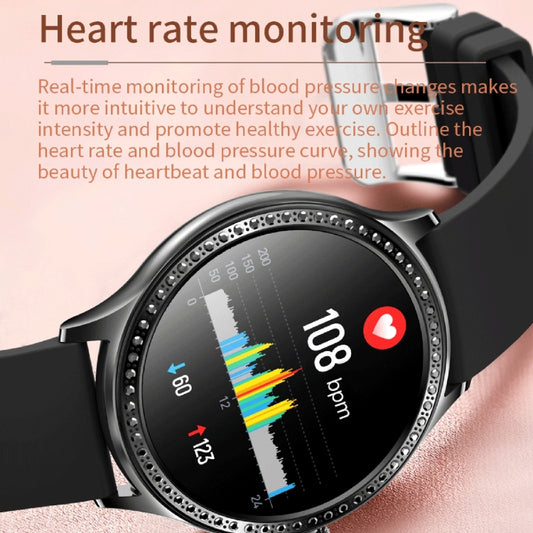 AK35 1.32 inch IPS Color Screen Smart Watch, Support Sleep Monitoring/Blood Oxygen Monitoring(Gold Steel Watch Band) by bashfashion