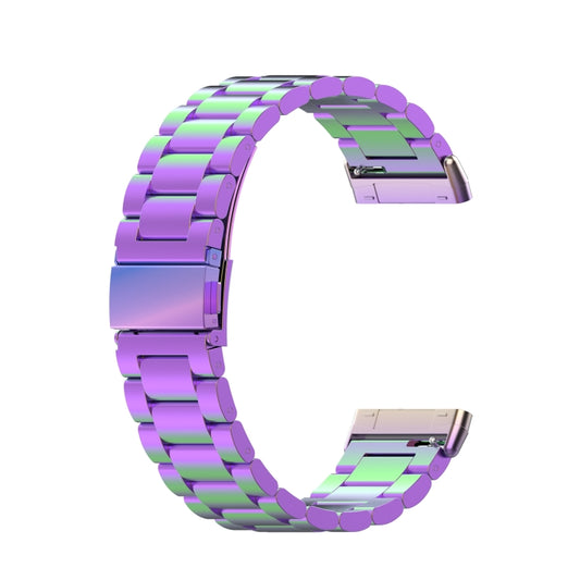 For Fitbit Versa 4/Sense 2/Versa 3/Sense 3 Beads Stainless Steel Watch Band(Colorful) by bashfashion