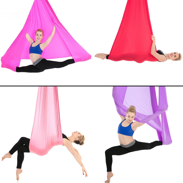 Indoor Anti-gravity Yoga Knot-free Aerial Yoga Hammock with Buckle / Extension Strap, Size: 400x280cm(Gold) by bashfashion