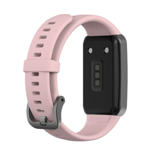 For Huawei Band 6 Silicone Watch Band(Pink Grey) by bashfashion