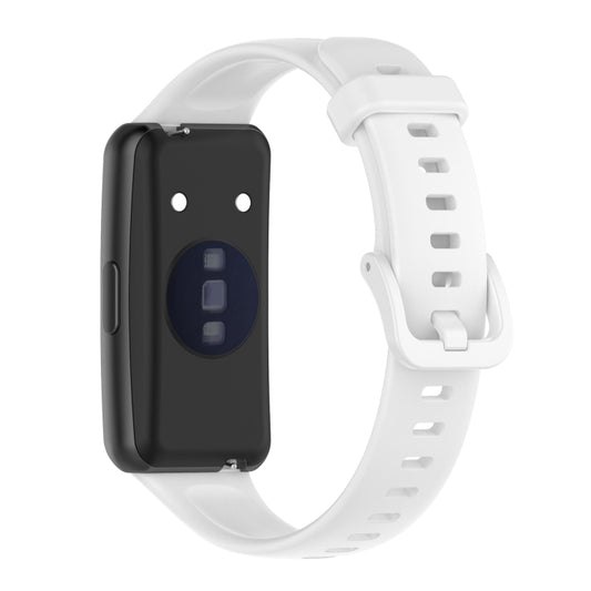 For Huawei Band 7 Silicone Watch Band(White) by bashfashion