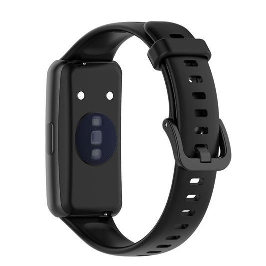 For Huawei Band 7 Silicone Watch Band(Black) by bashfashion
