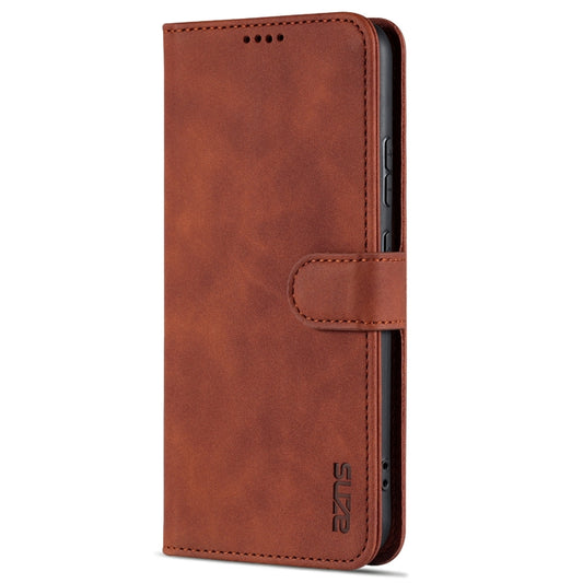 For Huawei nova 10 AZNS Skin Feel Calf Texture Flip Leather Phone Case(Brown) by AZNS