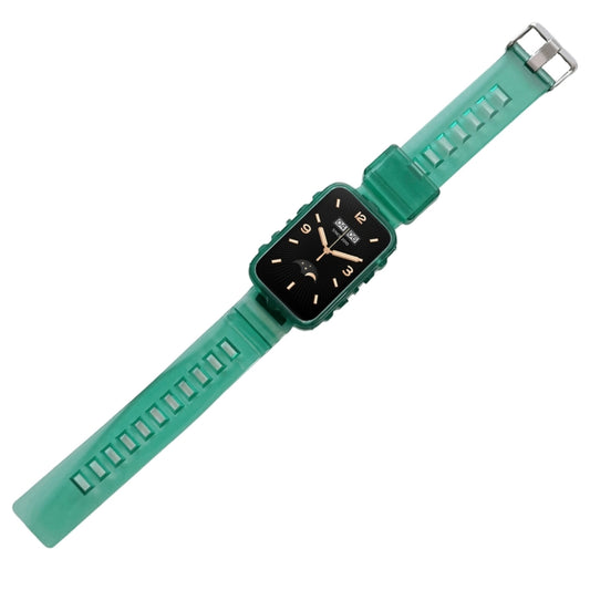 For Xiaomi Mi Band 7 Pro Integrated Transparent Silicone Watch Band(Green) by bashfashion