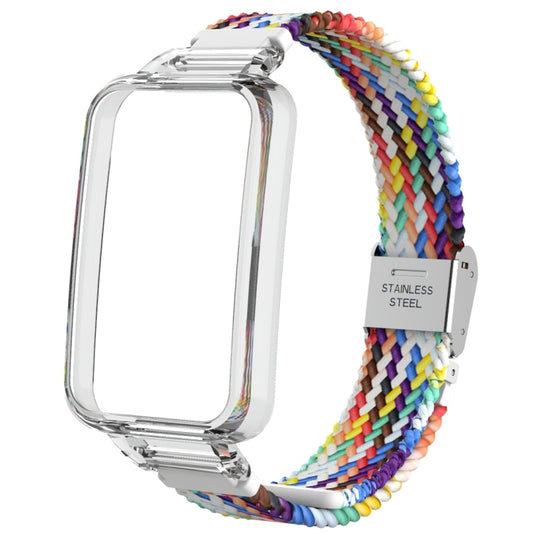 For Xiaomi Mi Band 7 Pro Braided Nylon Buckle Watch Band(Rainbow) by bashfashion