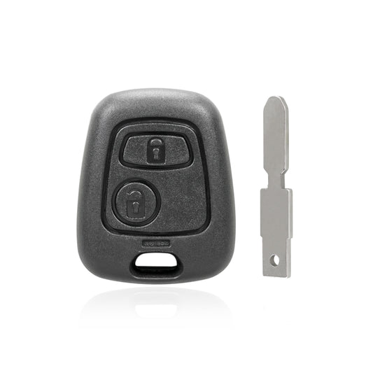 For Peugeot 206 433MHz 2 Buttons Intelligent Remote Control Car Key, Key Blank:NE78 by bashfashion