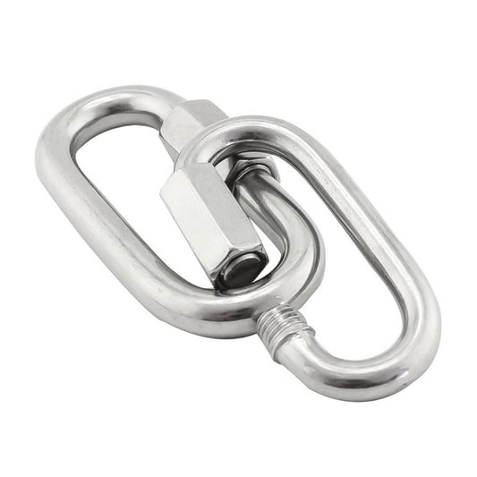 5 PCS 3.5mm 304 Stainless Steel Quick Connect Ring Runway Buckle by bashfashion