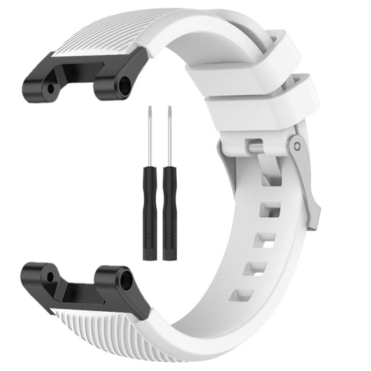 For Amazfit T-Rex / T-Rex Pro / Ares Twill Silicone Watch Band(White) by bashfashion