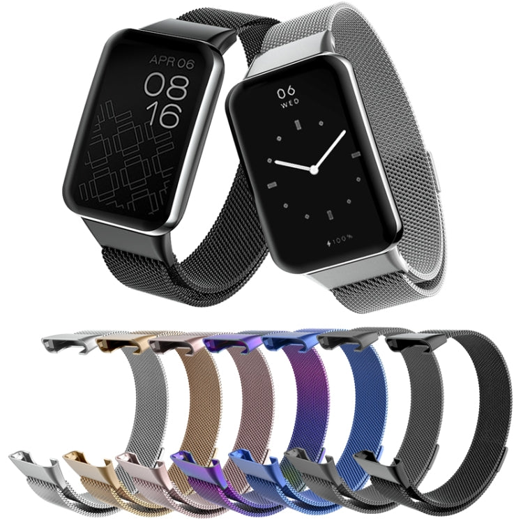For Xiaomi Mi Band 7 Pro Milan Magnetic Metal Watch Band(Black) by bashfashion