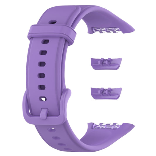 For OPPO Band 2 Solid Color Soft Silicone Watch Band(Purple) by bashfashion