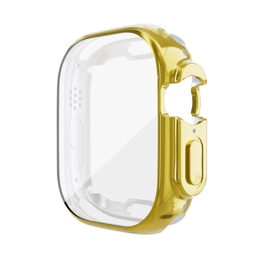 All-inclusive Plating TPU Protective Case For Apple Watch Ultra 1 / 2 / 3 49mm(Gold) by bashfashion