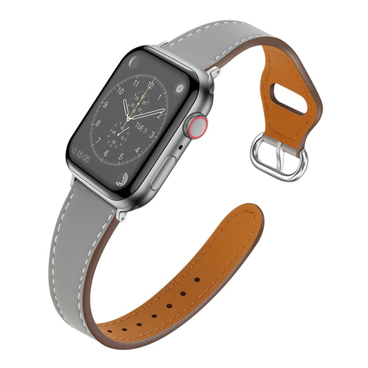 Small Waist Watch Band For Apple Watch Series 9&8&7 41mm / SE 3&SE 2&6&SE&5&4 40mm / 3&2&1 38mm(Grey) by bashfashion