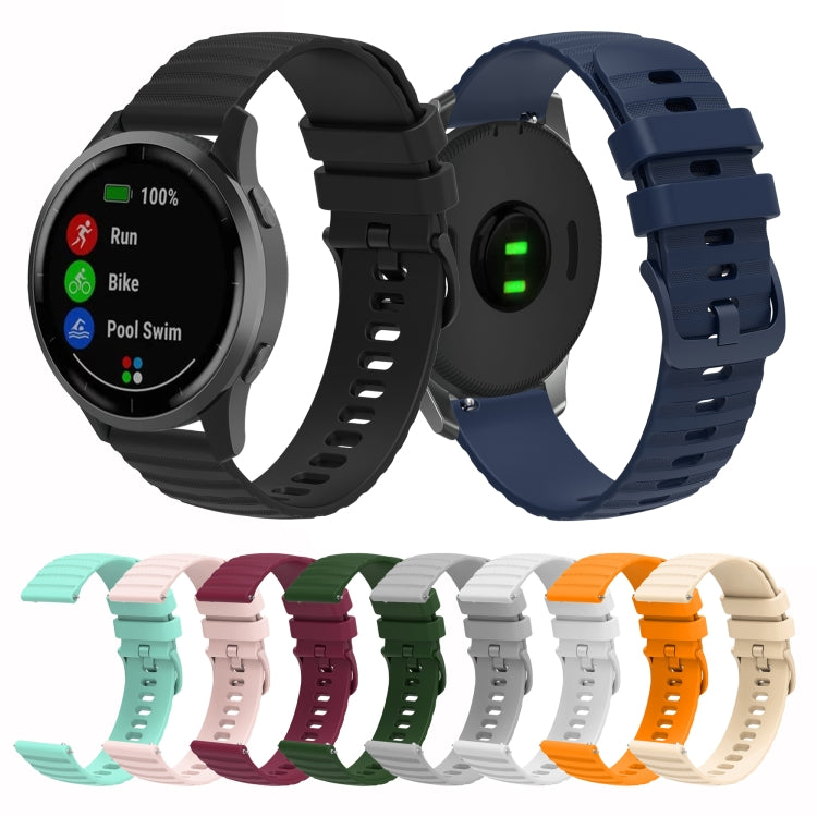 For Samsung Galaxy Watch4 / Watch5 / Watch5 Pro Wave Pockmark Texture Silicone Watch Band(Black) by bashfashion