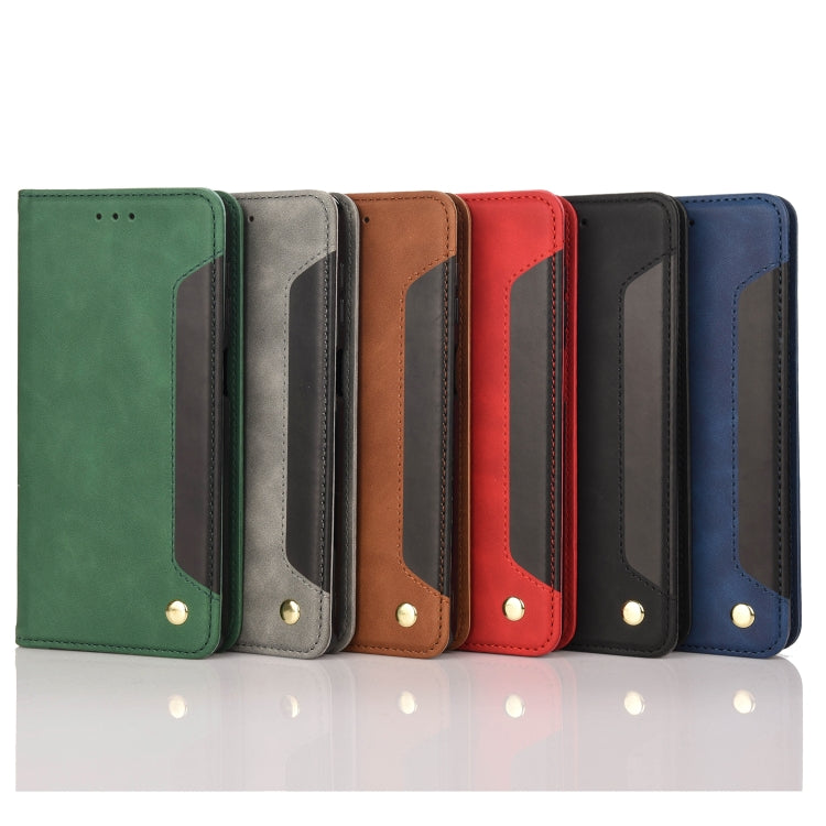 For Motorola Moto G42 Skin Feel Splicing Leather Phone Case(Brown) by bashfashion