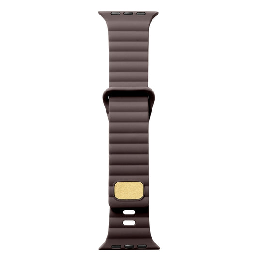 Breathable Skin-friendly Silicone Watch Band For Apple Watch Series 8&7 41mm / SE 2&6&SE&5&4 40mm / 3&2&1 38mm(Brown) by bashfashion
