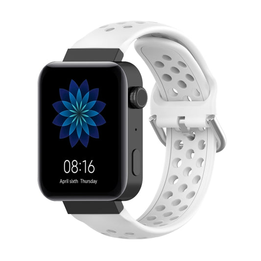 For Xiaomi Watch / Huawei Honor S1 18mm Solid Color Sport Watch Band(White) by bashfashion