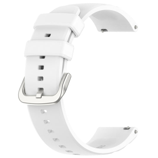 For Amazfit GTR 4 22mm Silicone Watch Band(White) by bashfashion