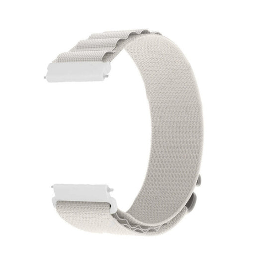 For Amazfit GTS4 Mini / Coros Pace 2 20mm Universal Nylon Loop Watch Band(White) by bashfashion