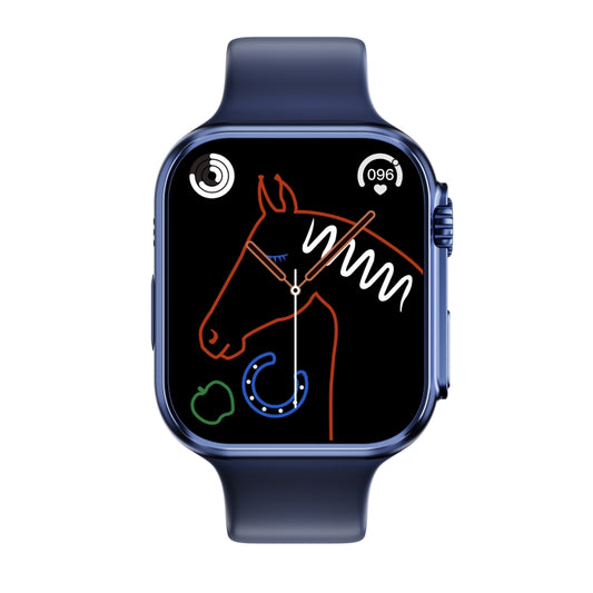 WS8 Plus 2.0 inch IPS Full Touch Screen Smart Watch, IP68 Waterproof Support Heart Rate & Blood Oxygen Monitoring / Sports Modes(Blue) by bashfashion