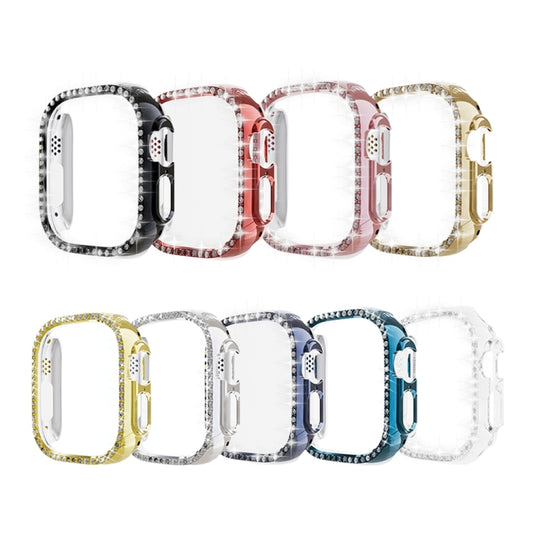 For Apple Watch Ultra 3 / 2 / 1 49mm Diamond Hollow PC Watch Case(Dark Cyan) by bashfashion