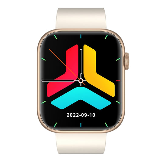 QX7 1.85 inch TFT Screen Smart Watch, Support Bluetooth Call / Hearth Monitoring / 100+ Sports Modes(Beige Gold) by bashfashion
