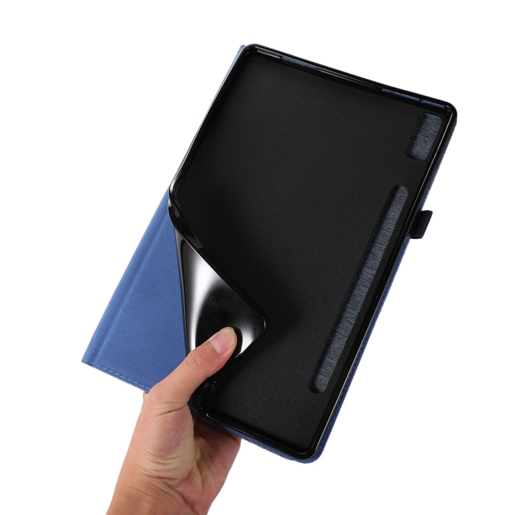 For Lenovo Tab P11 Pro Fabric Leather Tablet Case(Black) by bashfashion