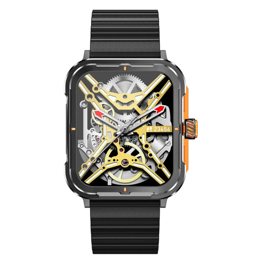 D09 1.9 inch TFT Square Screen Smart Watch Supports Blood Pressure Monitoring(Black) by bashfashion