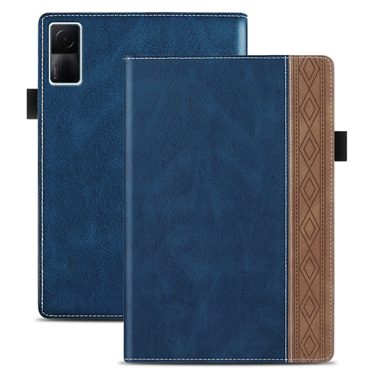 For Xiaomi Redmi Pad 10.61 Splicing Series Tablet PC Leather Case(Royal Blue) by bashfashion