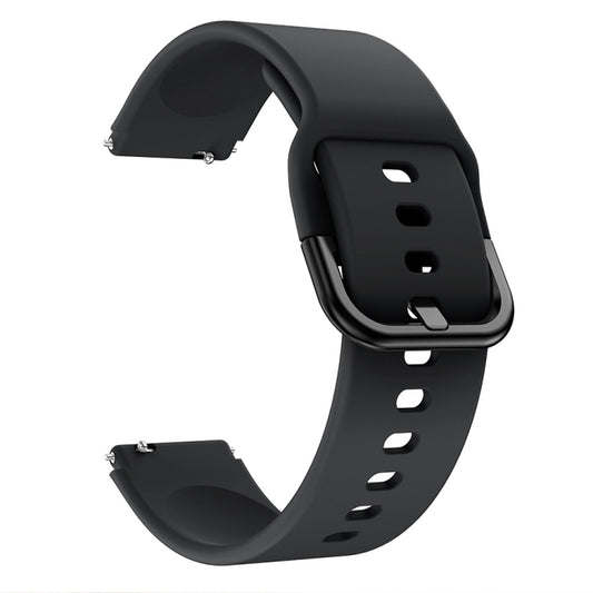 For Huawei B3 Color Buckle Silicone Watch Band(Black) by bashfashion