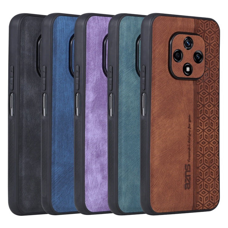 For Huawei nova 9z 5G/Enjoy 50+ AZNS 3D Embossed Skin Feel Phone Case(Brown) by AZNS