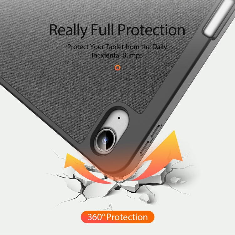 For iPad 2025 / 2022 DUX DUCIS Domo Series Magnetic Flip Leather Tablet Case(Black) by DUX DUCIS