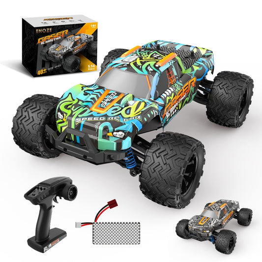 9000E 1:14 Full Scale Remote Control 4WD High Speed Car(Graffiti Blue) by bashfashion
