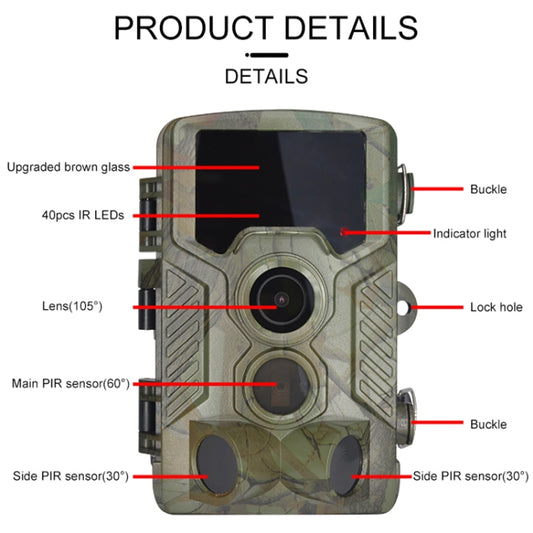 H881 21 Mega Pixels 2.4 inch TFT Screen Hunting Trail Camera by bashfashion