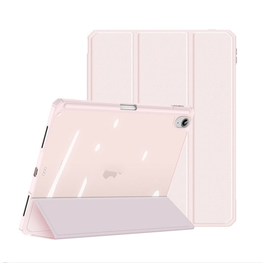 For iPad 2025 / 2022 DUX DUCIS TOBY Series Antiskid Leather Smart Tablet Case(Pink) by DUX DUCIS