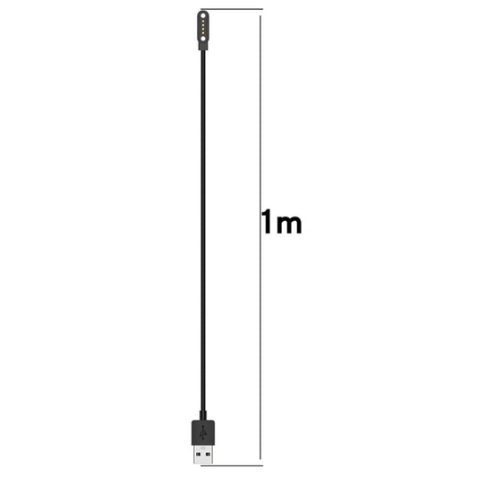 For Ticwatch GTH2 Magnetic Charger USB Smart Watch Charging Cable, Length:1m by bashfashion