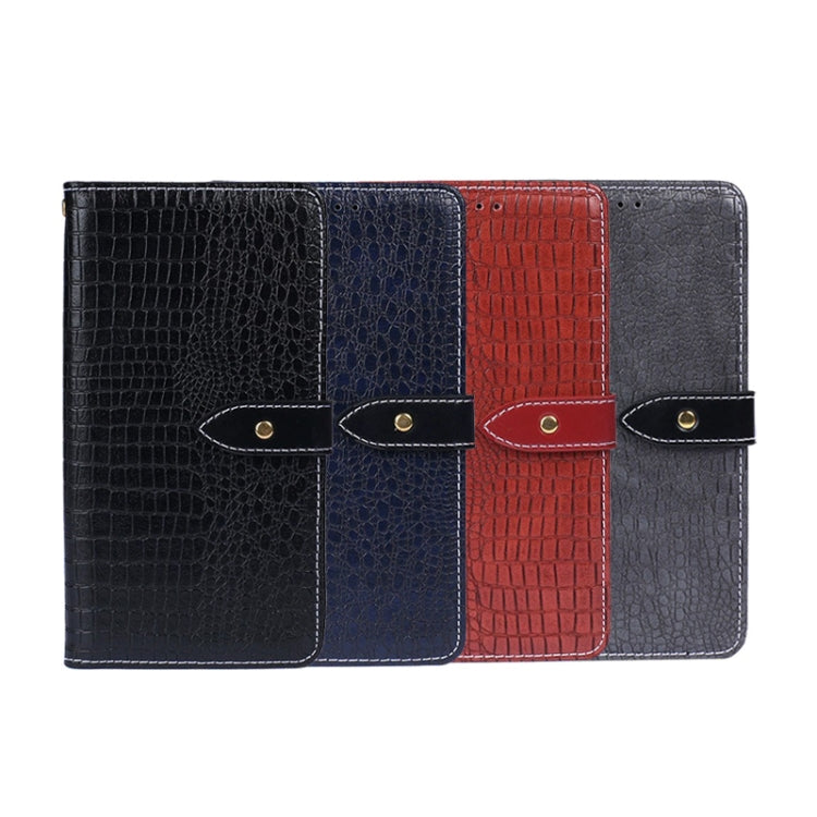 For Infinix Note 12 Pro 4G idewei Crocodile Texture Leather Phone Case(Black) by idewei
