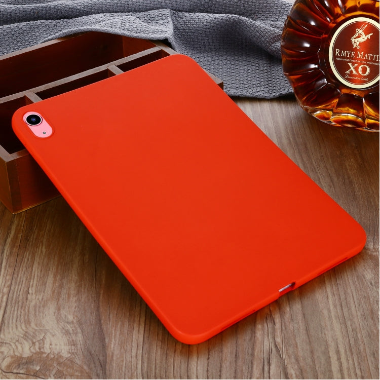 For iPad 2025 / 2022 Solid Color Liquid Silicone Dropproof Full Coverage Tablet Case(Red) by bashfashion