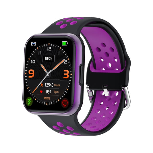 S226 1.72 inch Waterproof Smart Sports Watch Support Heart Rate Monitoring / Blood Pressure Monitoring(Black Purple) by bashfashion