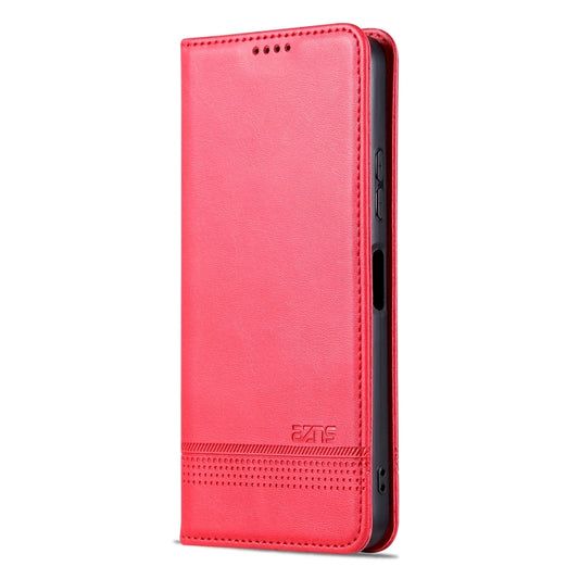 For Huawei Enjoy 50z AZNS Magnetic Calf Texture Flip Leather Phone Case(Red) by AZNS
