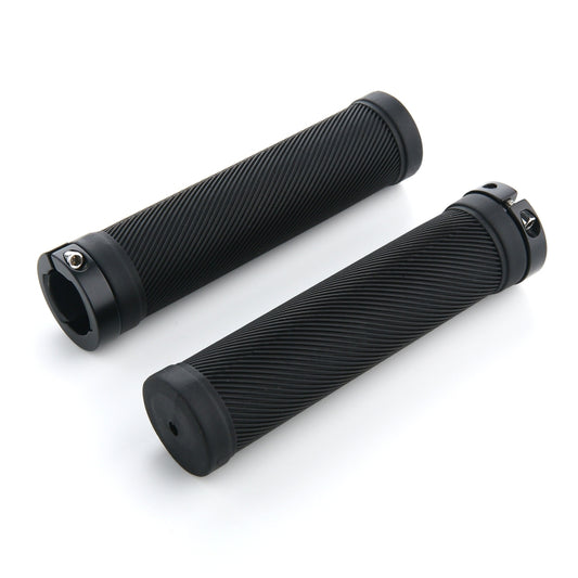 AG40 1 Pair 22mm Caliber Bicycle Grips(Black) by bashfashion