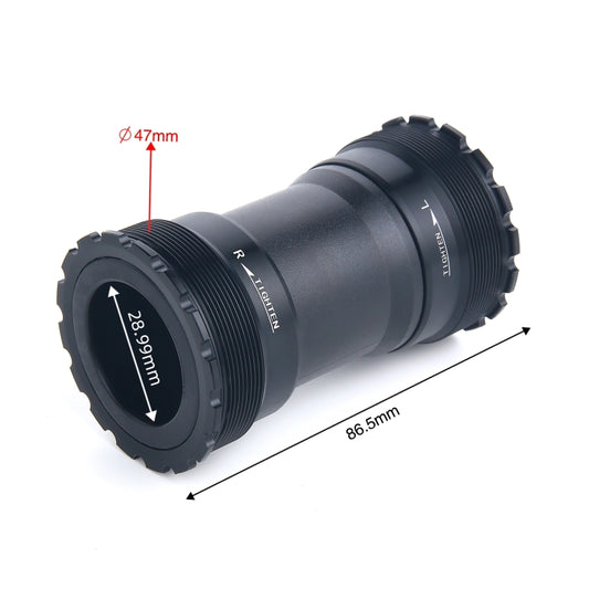 T47BDUB Bottom Bracket Fits 86.5mm Width of Bicycle Frame(Black) by bashfashion
