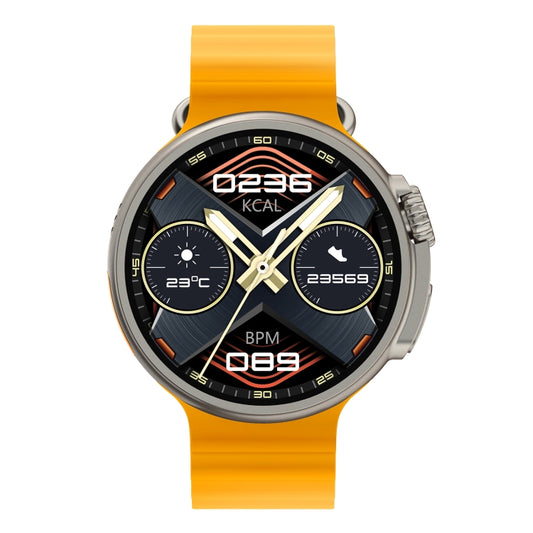 K9 Ultra Pro 1.39 inch Silicone Band IP67 Waterproof Smart Watch Support Bluetooth Call / NFC(Orange) by bashfashion